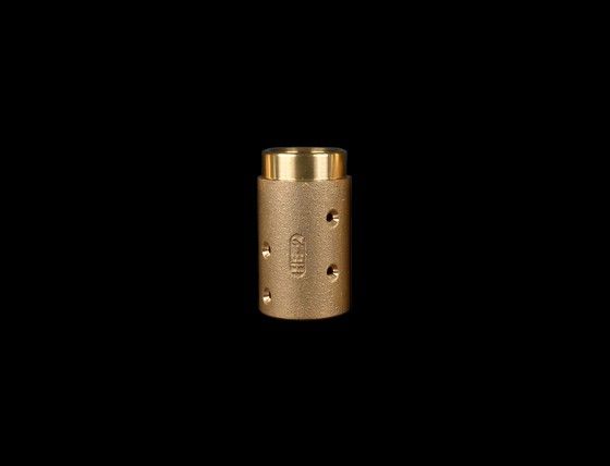 HE2 Nozzle Holder (Standard), 1″ Hose ID x 1-7/8″ Hose OD (1-1/4″ NPS), (Brass)