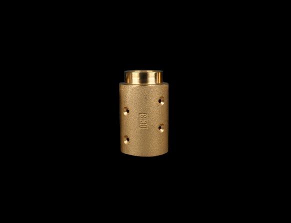 HE3 Nozzle Holder (Standard), 1-1/4″ Hose ID x 2-5/32″ Hose OD (1-1/4″ NPS), (Brass)