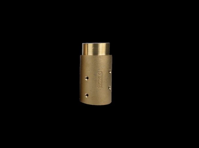 MHE4 Nozzle Holder, 1-1/2″ Hose ID x 2-3/8″ Hose OD (50mm Threads), (Brass)