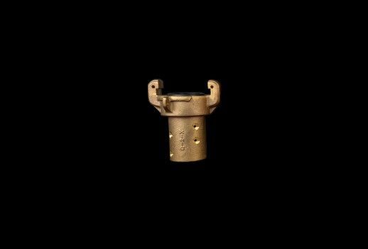 Q2X Blast Coupling (Full Port), 1″ Hose ID x 1-7/8″ Hose OD (1-3/4″ Gasket ID), (Brass)