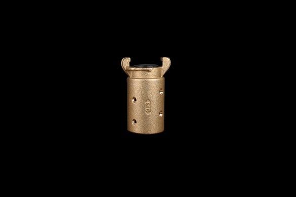 Q3 Blast Coupling (Standard), 1-1/4″ Hose ID x 2-5/32″ Hose OD (1-1/4″ Gasket ID), (Brass)