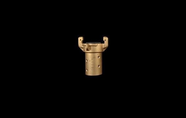 Q3X Blast Coupling (Full Port), 1-1/4″ Hose ID x 2-5/32″ Hose OD (1-3/4″ Gasket ID), (Brass)