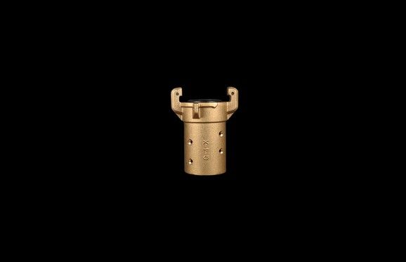 Q4X Blast Coupling (Full Port), 1-1/2″ Hose ID x 2-3/8″ Hose OD (1-3/4″ Gasket ID), (Brass)