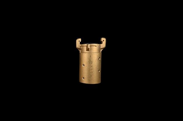 Q6X Blast Coupling (Full Port), 2″ Hose ID x 2-7/8″ Hose OD (1-3/4″ Gasket ID), (Brass)