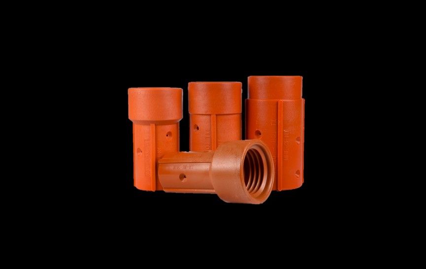 MHE1M Nozzle Holder, 3/4″ Hose ID x 32mm Hose OD (50mm Threads), (Nylon)