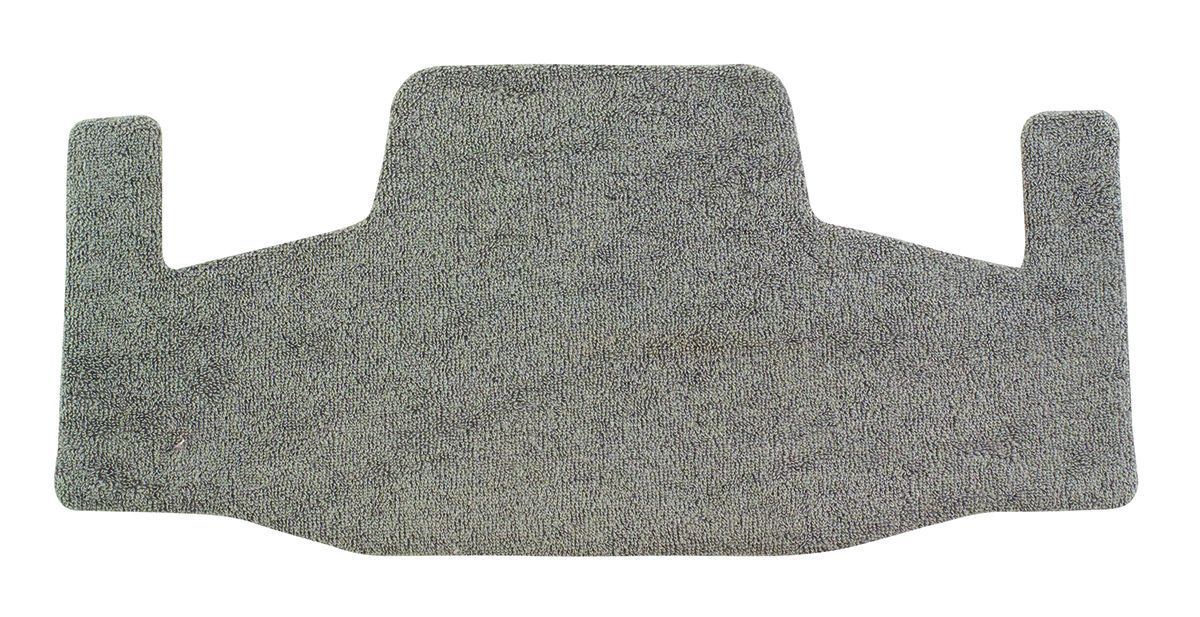 Gray textured fabric car seat cover panel with side flaps and a raised center section