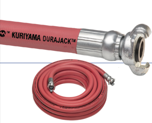 DURAJACK™ dust collector, 300 PSI Red Cover Jackhammer Hose Assemblies