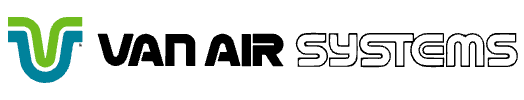 Van Air Systems logo in blue, green, and black on a white background