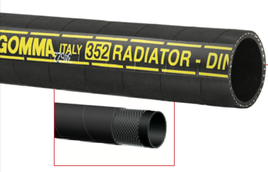 T352AA dust collector, 75 PSI Radiator Hose