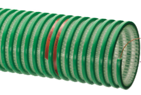Tigerdrop™ SQ-TDH™ dust collector, Clear, “See-the-flow” Drop Hose