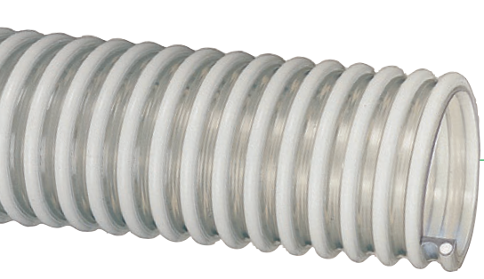 WBS dust collector, Food Grade, PVC Material Handling Hose with Charge Reducing Additives