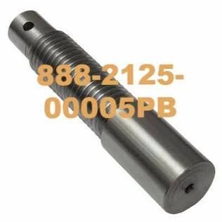 Metal cylindrical shaft with a hole and engraved text “888-2125-00005PB”