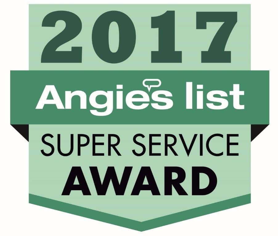 a logo for the 2017 angie 's list super service award