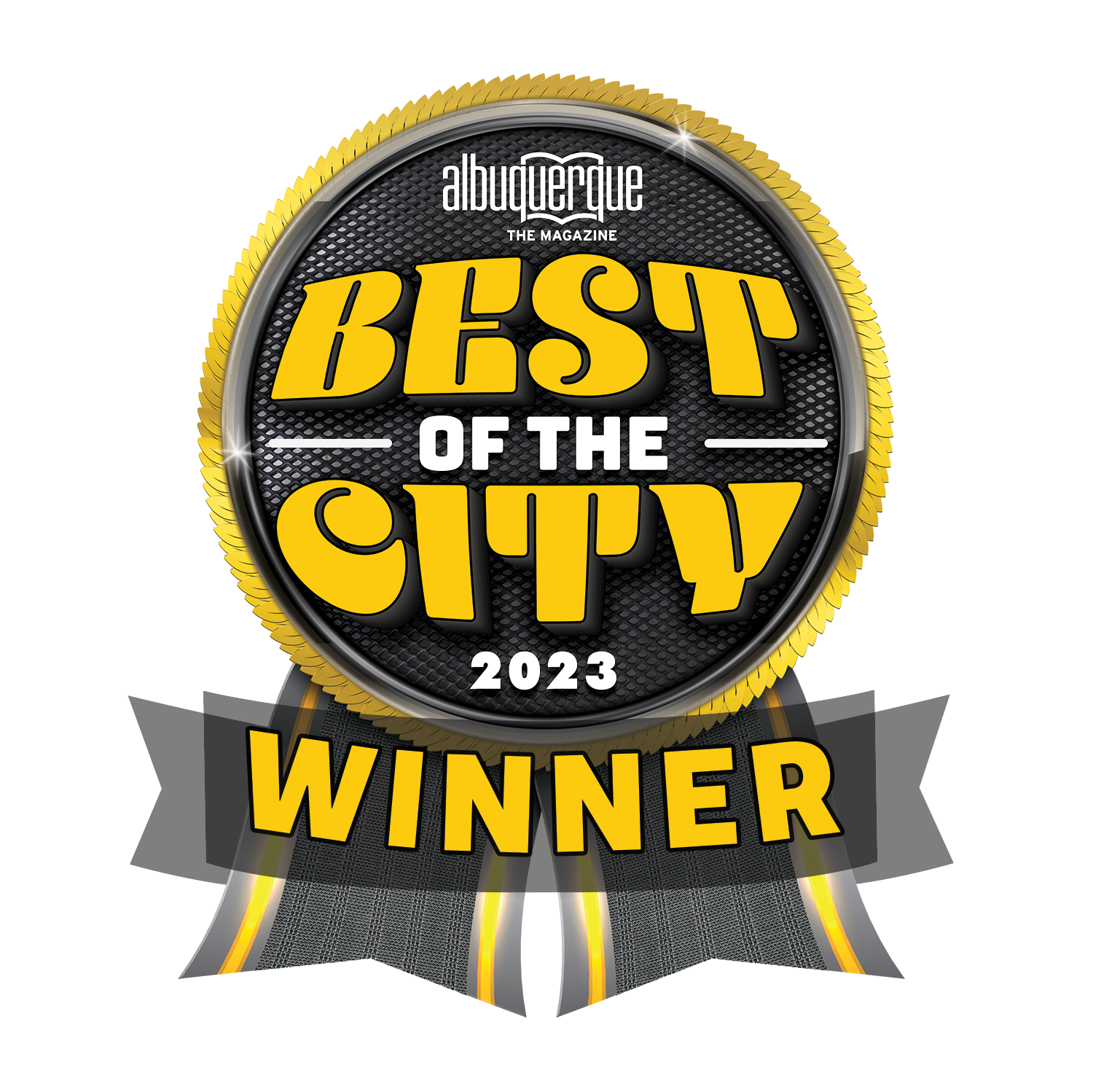 a badge that says best of the city winner 2023