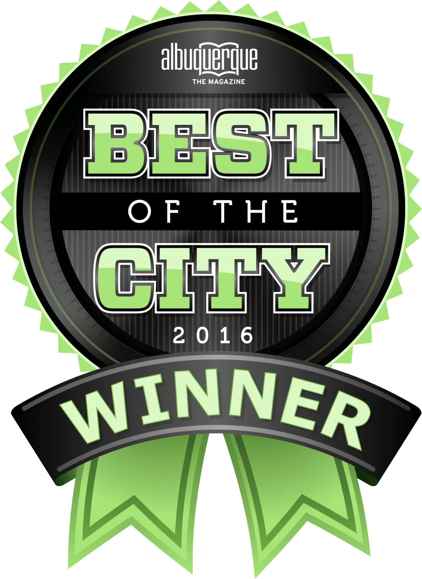 a badge that says best of the city winner 2016