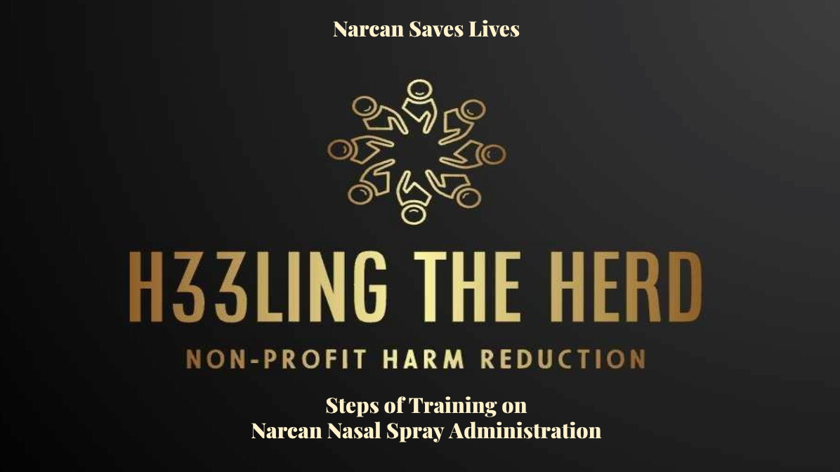 A black and gold sign that says h33ling the herd