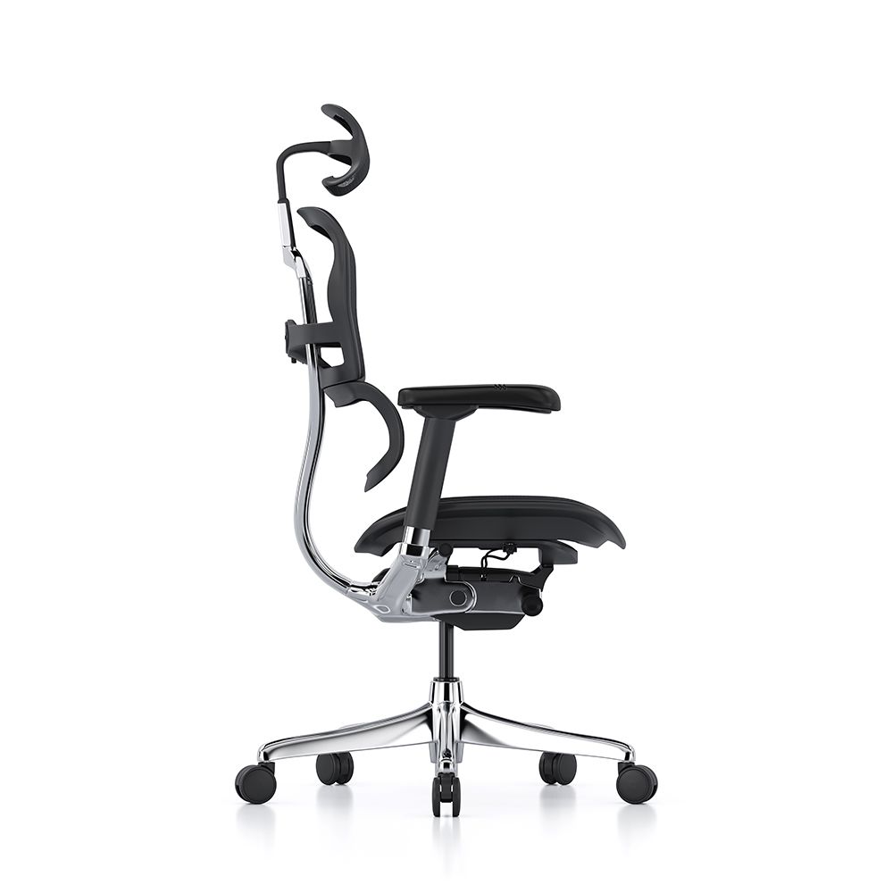 Ergohuman Elite G2 with black frame and black T mesh and headrest