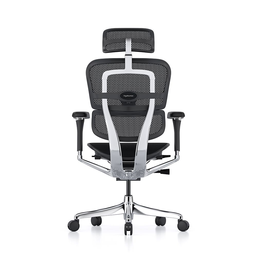 Ergohuman Elite G2 Plus, black frame, black T mesh