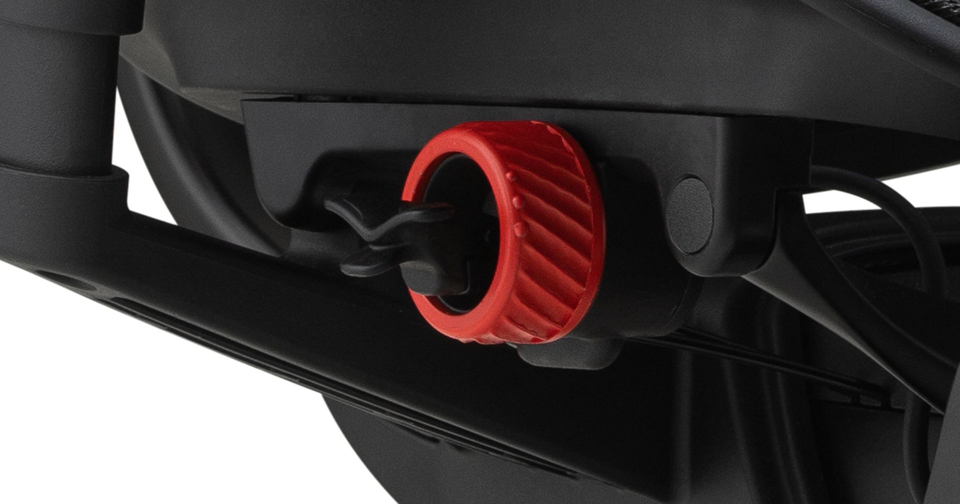 Close up of the single lever control