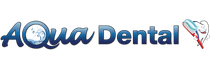 Aqua Dental and Orthodontics in Duncanville, TX. The logo for aqua dental shows a toothbrush and toothpaste.