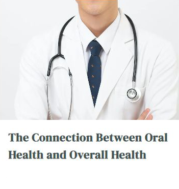 A doctor with a stethoscope around his neck says the connection between oral health and overall health