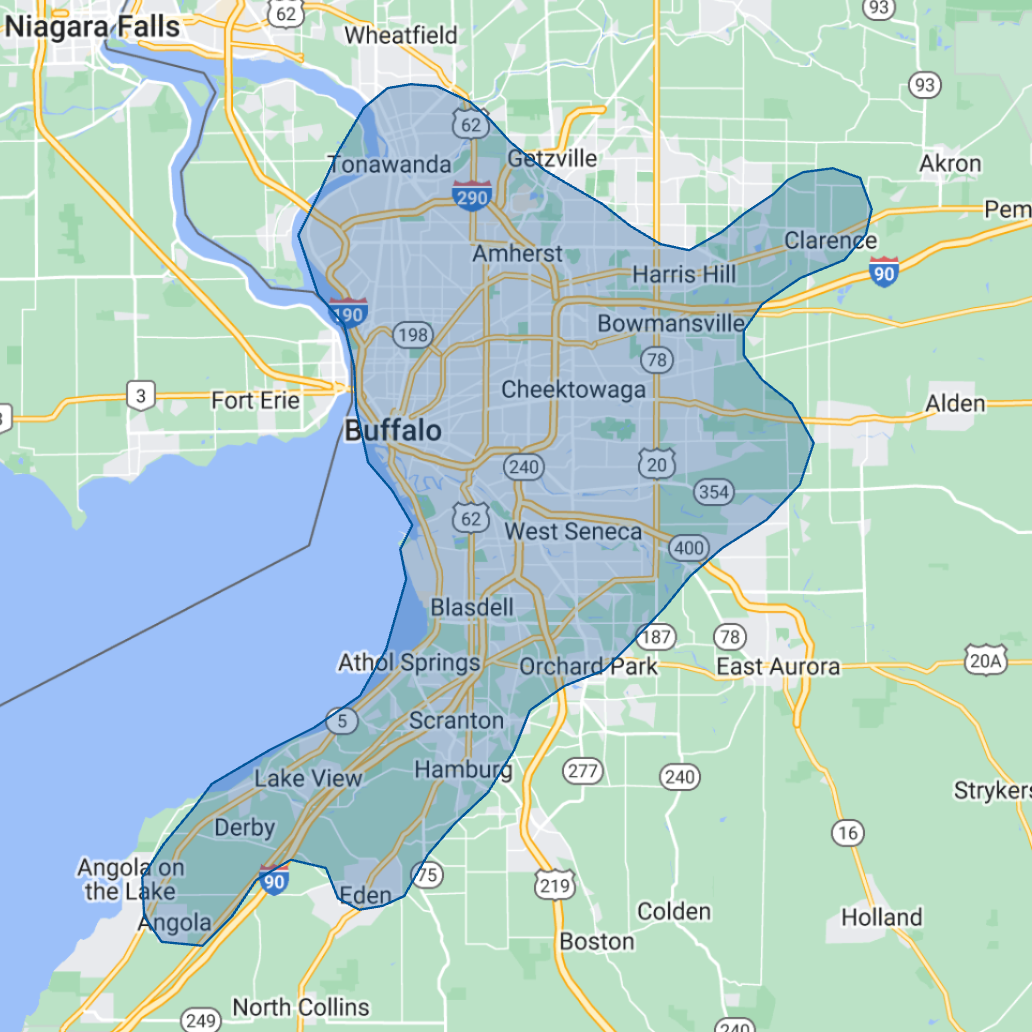 G Roofing Website Service Areas