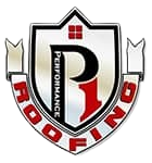 Shield logo with "Performance Roofing" text and a stylized "P" and "1".