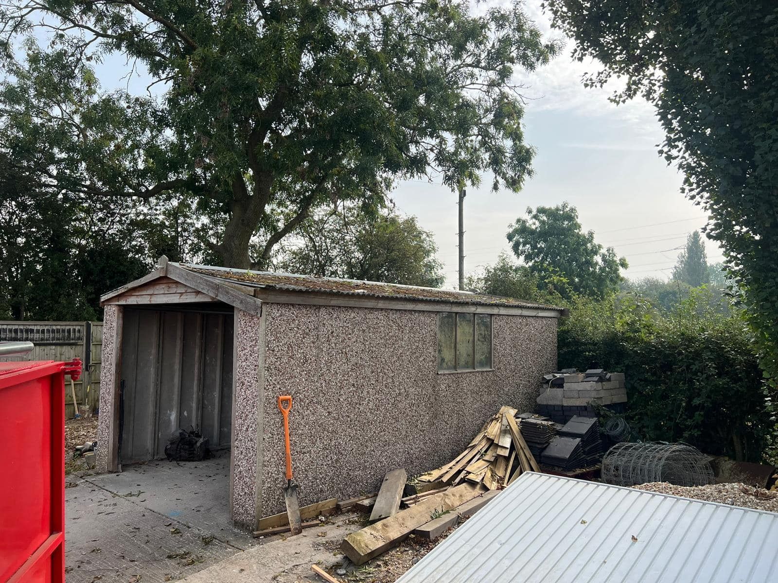 Before - Asbestos Garage Roof removal Before - Asbestos Garage roof removal