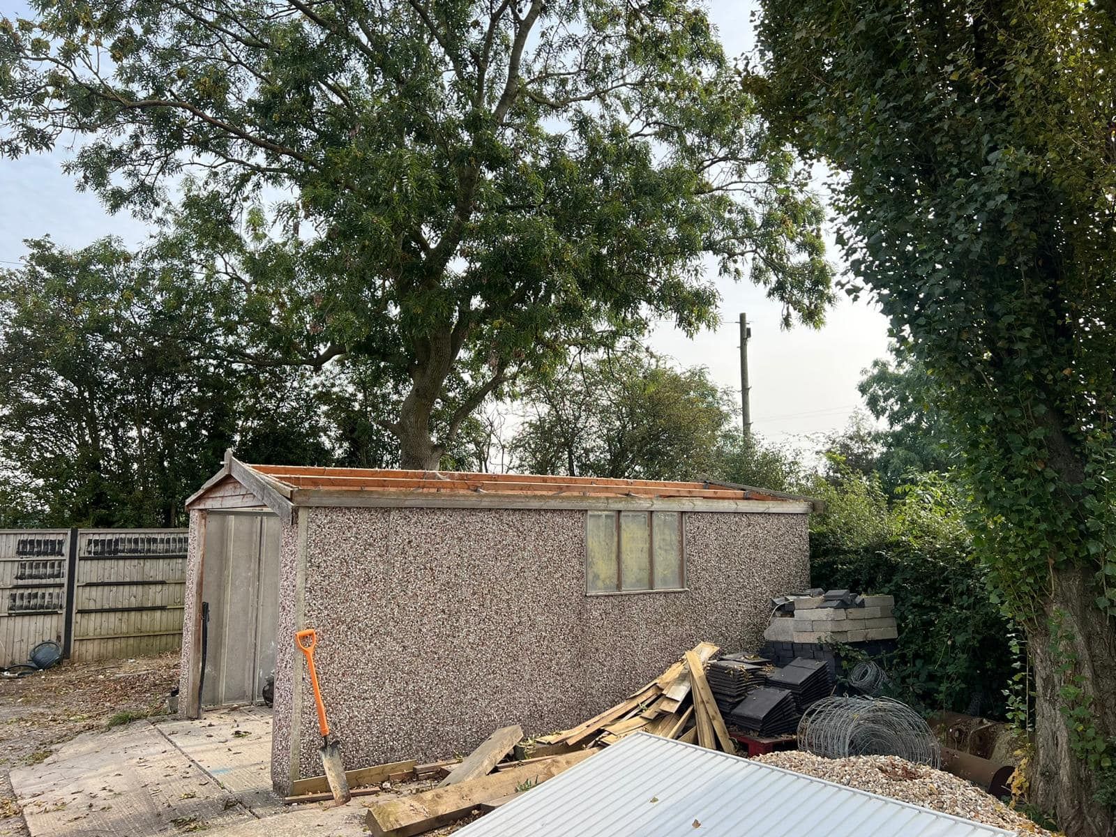 After - Asbestos Garage roof removal After - Asbestos Garage roof removal