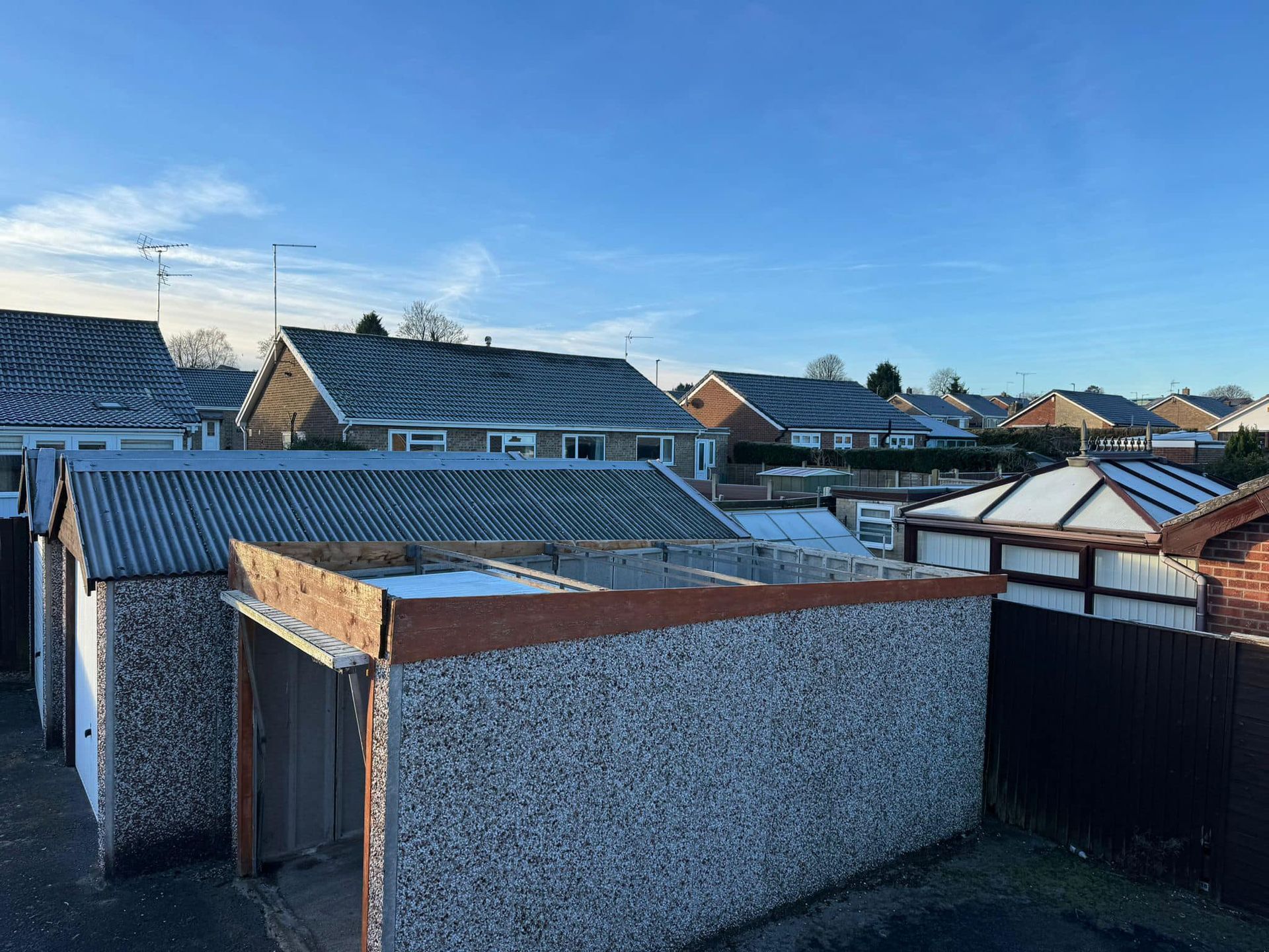 Asbestos Garage roof removal in Doncaster