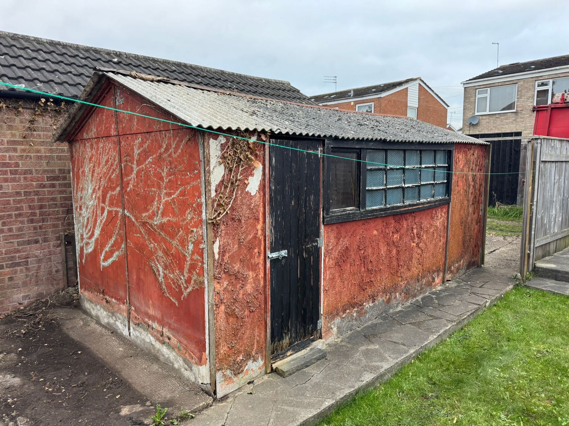 Asbestos Garage Removal - Before