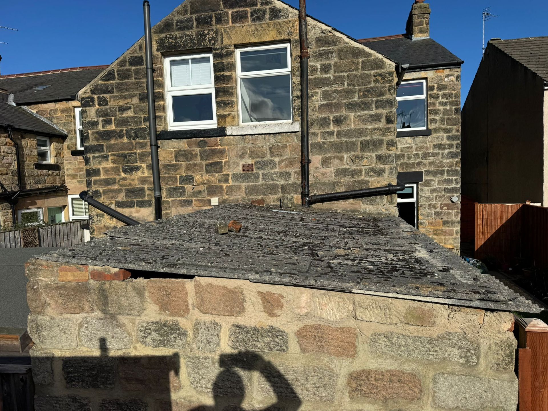 Asbestos Garage Removal - Before
