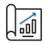An icon of a graph with an arrow pointing up.