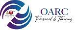 Logo for OARC: swirling blue and purple design with