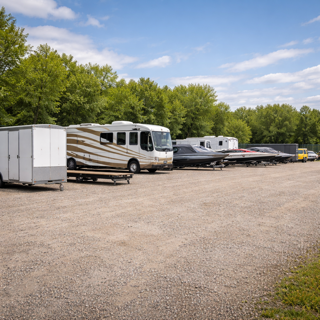 RV and trailer outdoor storage Oshkosh WI