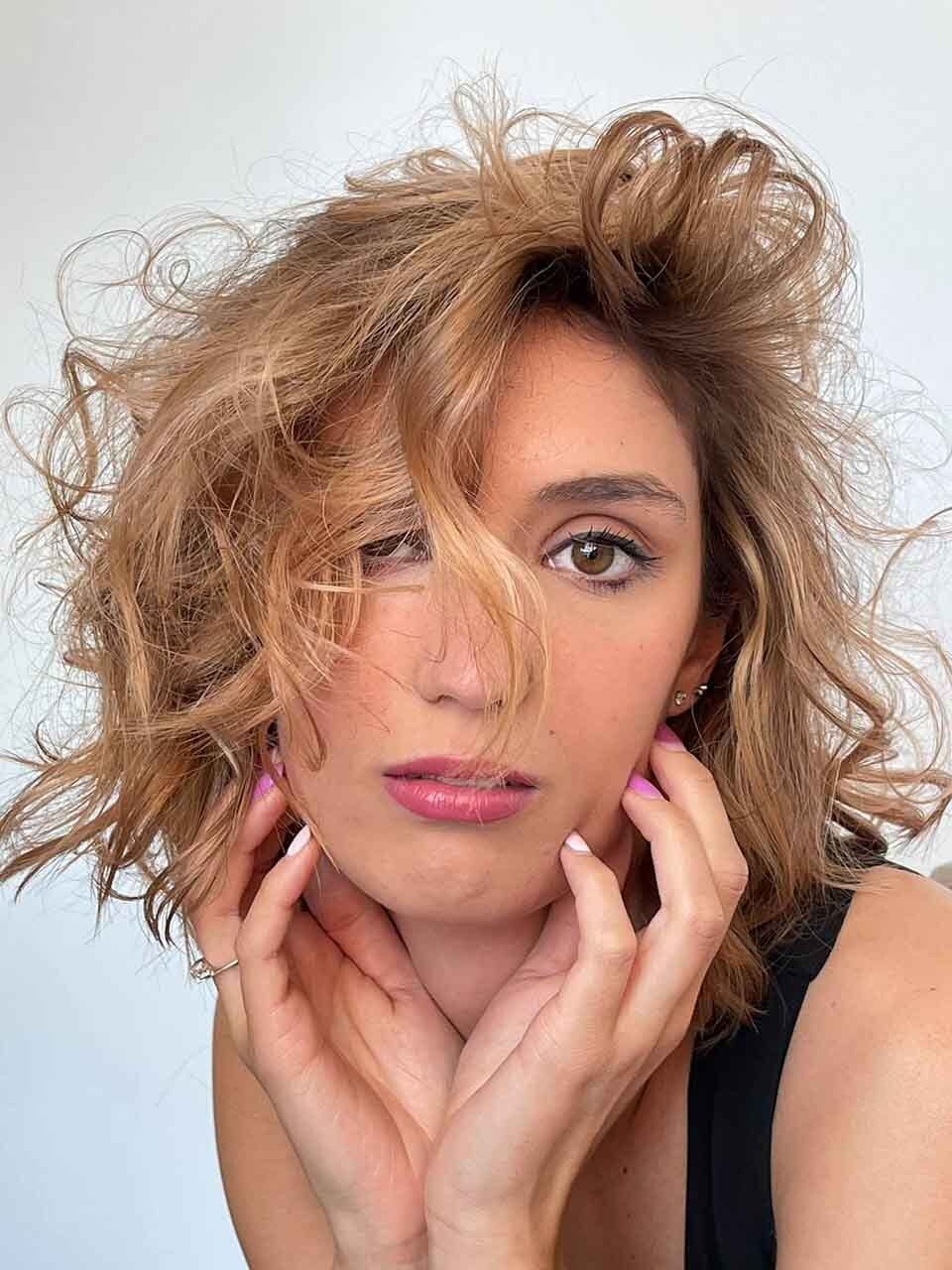 capelli medio mossi