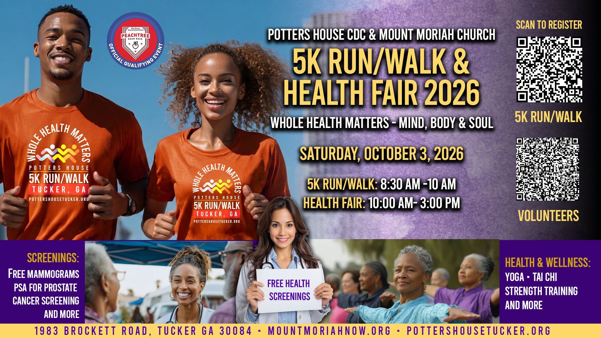 Community 5K & Health Fair event artwork