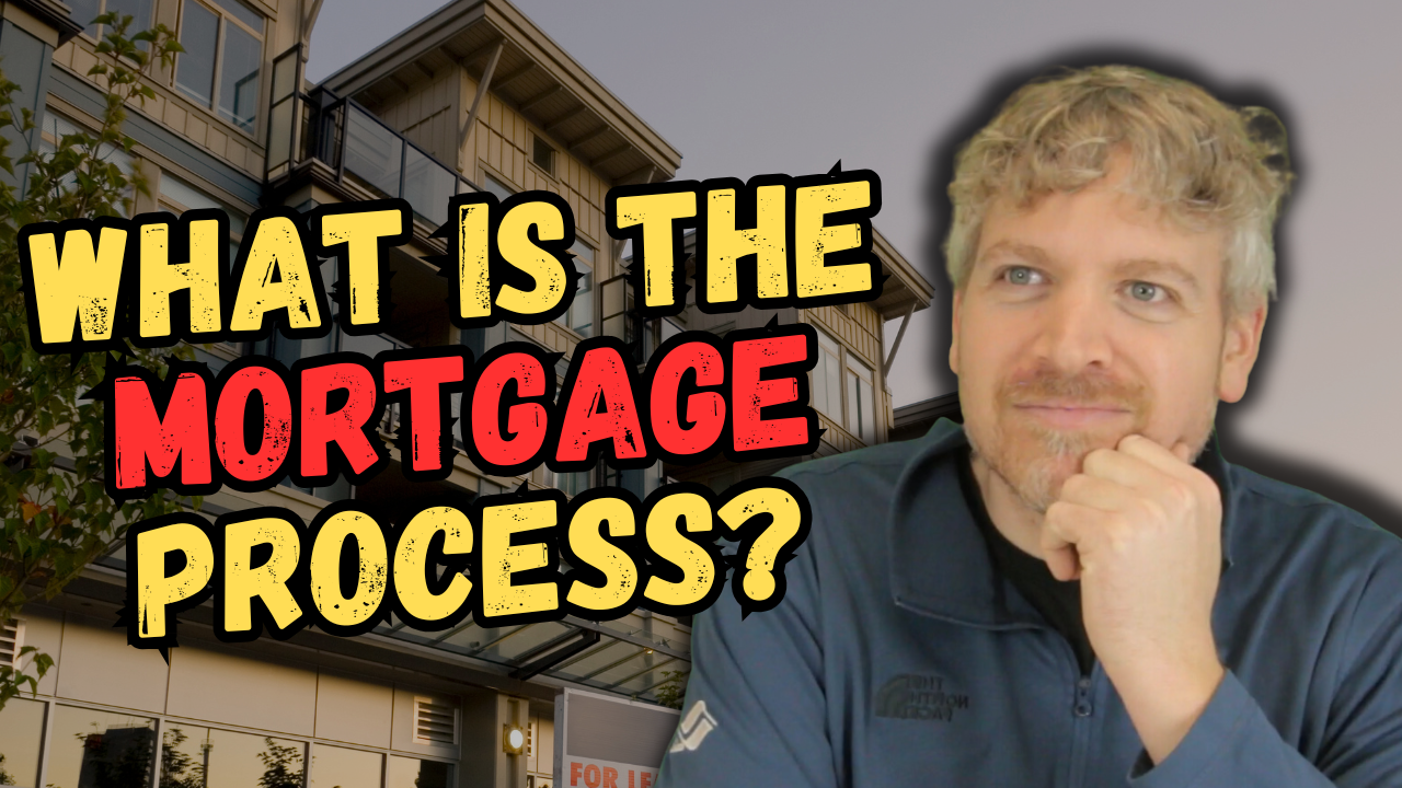 dan kahn is sitting in front of a building and asking what is the mortgage process ?
