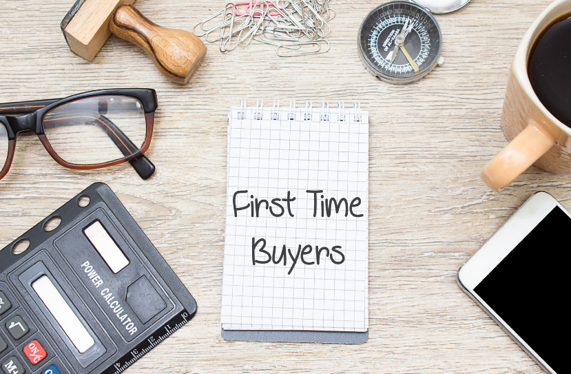 A notepad with the words first time buyers written on it