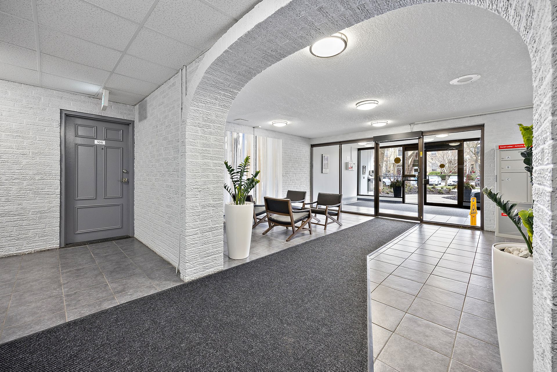Illustration of Luxury Apartment Building Suites With Around-The-Clock Guest Support
