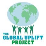 Global Uplift Project logo with a blue and green globe above teal text