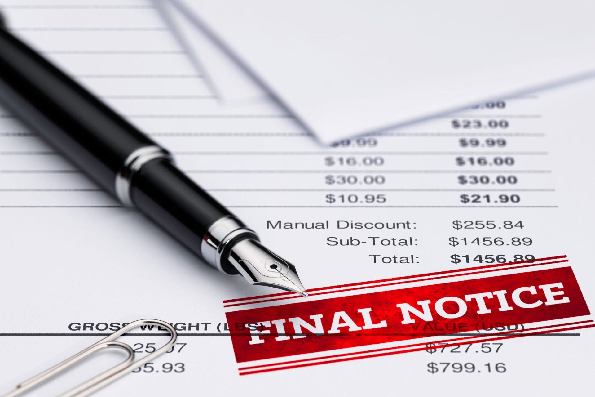 Invoice final notice | Eastern Melbourne, VIC | Williams & Lay Lawyers