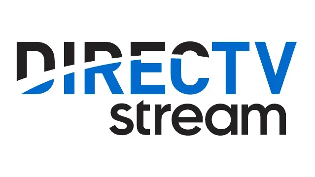 The directv stream logo is blue and black on a white background.