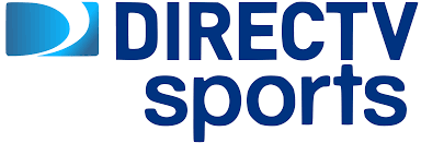 The logo for directv sports is blue and white.