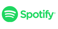 The spotify logo is green and white on a white background.