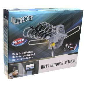 A box that says hdtv outdoor antenna on it