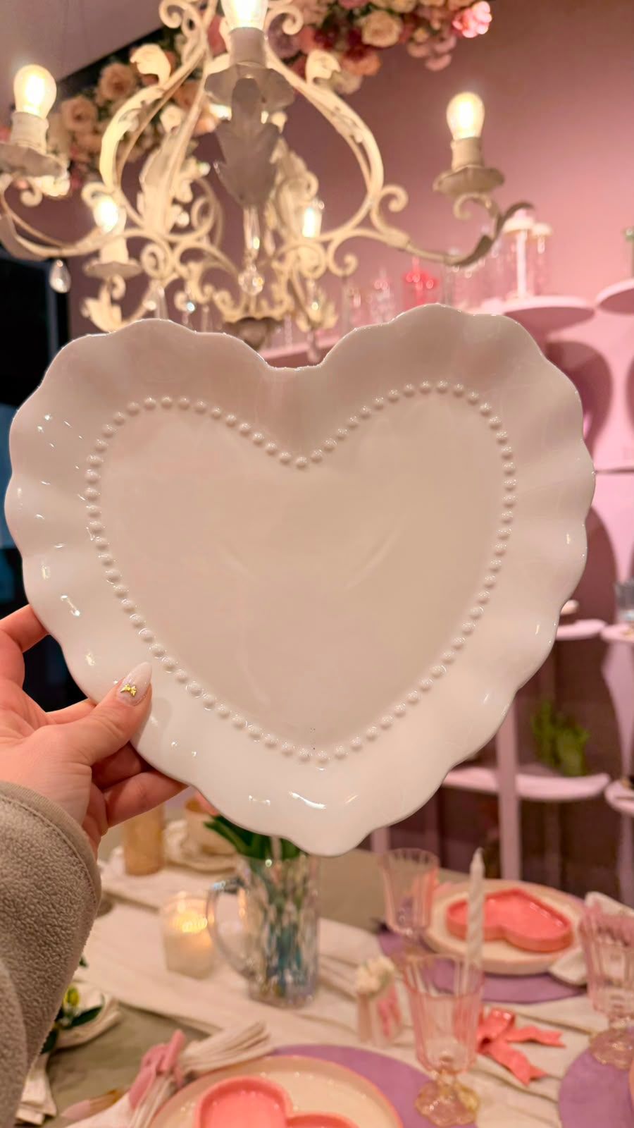 bandeja ceramica corazon