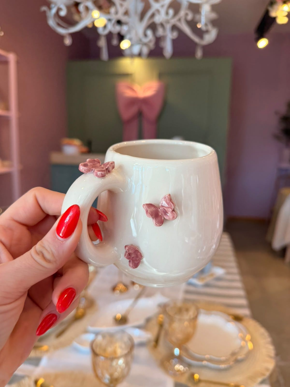 taza mariposa 3D bombe