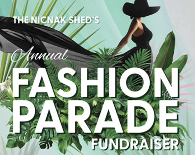 An advertisement for the nicnak shed 's annual fashion parade
