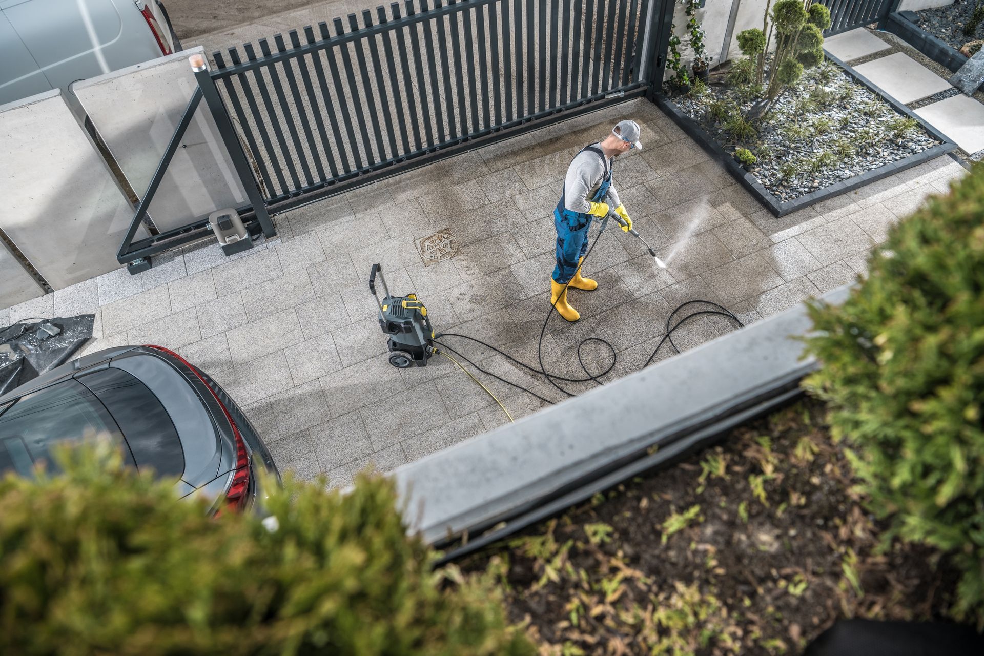 Driveway and concrete cleaning